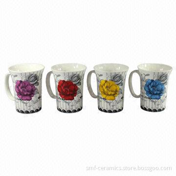 12oz New Bone China/Ceramic Mugs, Various Colors Available
